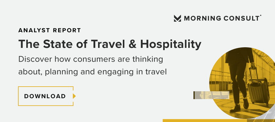 Morning Consult State of Travel and Hospitality report download