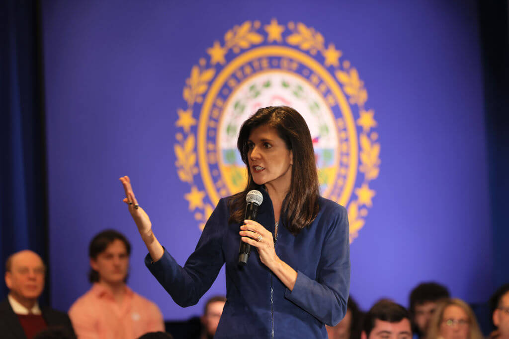 Photograph of Republican presidential candidate Nikki Haley