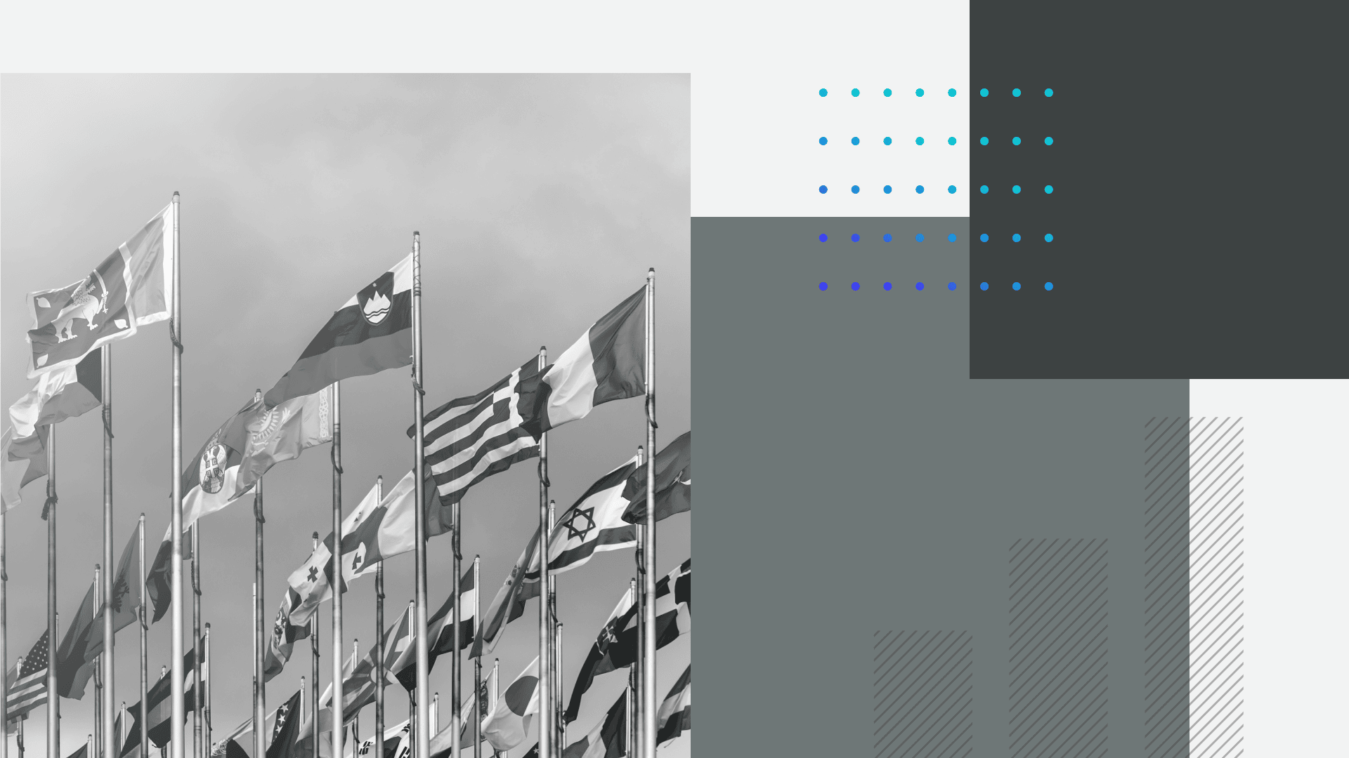 Graphic conveying country comparison of public opinion data